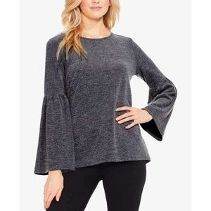 RDI blue bell sleeves brushed fleece top relaxed fit women’s Size 1X